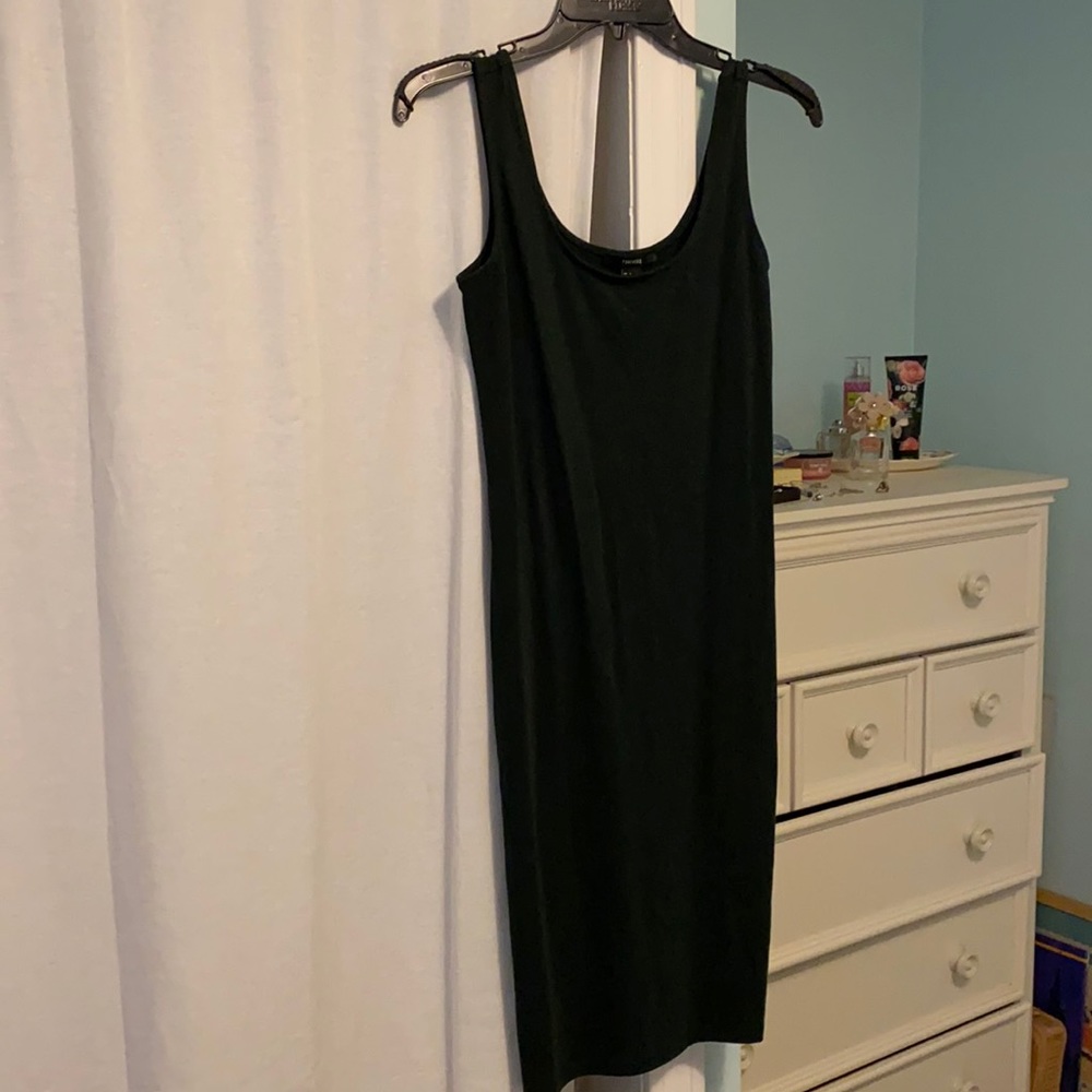 Forest green bodycon dress